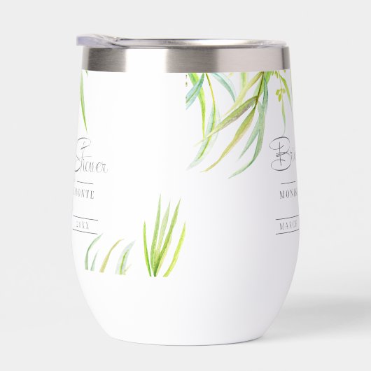 Eucalyptus verlaat waterverf groen vrijgezellenfee (Rechts)