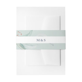  eucalyptus verlaat Waterverf kunst Uitnodigingen Wikkel