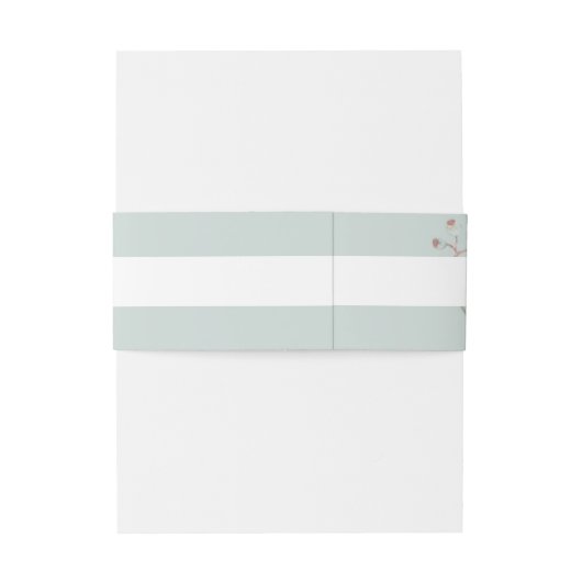  eucalyptus verlaat Waterverf kunst Uitnodigingen Wikkel (Achterkant Voorbeeld)