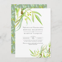 Eucalyptus verlaat waterverf repetitief diner