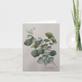 Eucalyptus verlaat Wenskaart Feestdagen Kaart