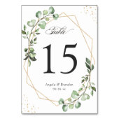 Eucalyptus verliest het geometrische weduwentabel  kaart (Achterkant)