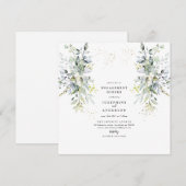 Eucalyptus Verloving - Binnenuitnodiging Kaart (Voorkant / Achterkant)