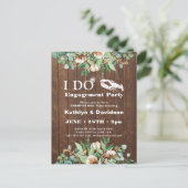 Eucalyptus Verloving Crawfish Boil Party nodigt ui Briefkaart (Staand voorkant)