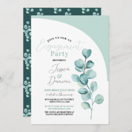 Eucalyptus verlovingsfeest koppels Douchebladeren Kaart