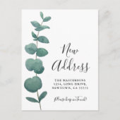 Eucalyptus verplaatsen aankondigingskaart (Voorkant)