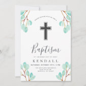 Eucalyptus, vers | Greenery Thaptisme Kaart (Voorkant)