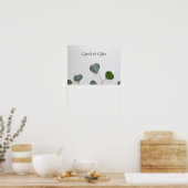 Eucalyptus vertikaal teken poster (Keuken)