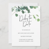 Eucalyptus Vertraging Datum huwelijk uitstellen Aankondiging (Voorkant)