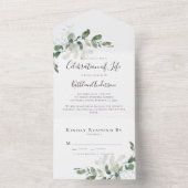 Eucalyptus viering van het leven all in one uitnodiging (Binnen)