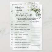 Eucalyptus Vind tweetalige game onder de gasten (Voorkant / Achterkant)