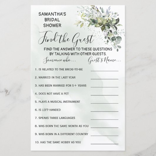 Eucalyptus Vind tweetalige game onder de gasten (Voorkant)