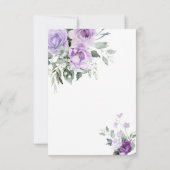 Eucalyptus Violet Sympathie Geheugen Dankjewel Kaa Bedankkaart (Achterkant)