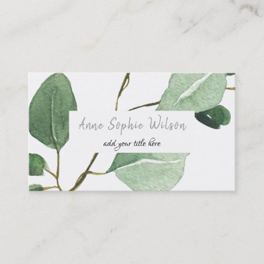 eucalyptus visitekaartje (Voorkant)