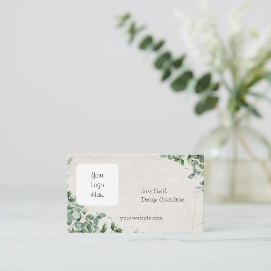 eucalyptus visitekaartje (Staand voorkant)