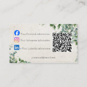eucalyptus visitekaartje (Achterkant)