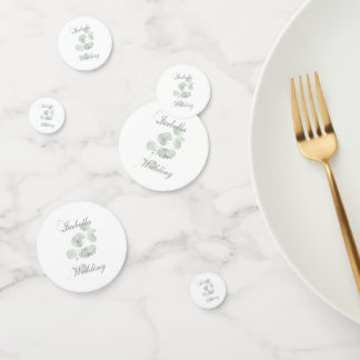 Eucalyptus & Vlinder Botanische Trouwtafel Confetti