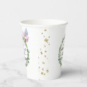 Eucalyptus Vlinder Bruidsfeest Papieren Bekers (Rechts)