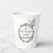 Eucalyptus Vlinder Bruidsfeest Papieren Bekers (Voorkant)