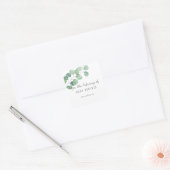 Eucalyptus - voor de bibliotheek van vierkante sticker (Envelop)