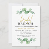 Eucalyptus Vrijgezellenfeest Brunch Uitnodiging (Voorkant)