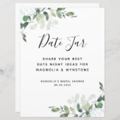 Eucalyptus Vrijgezellenfeest Datum acht tekens (Voorkant / Achterkant)