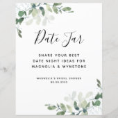 Eucalyptus Vrijgezellenfeest Datum acht tekens (Voorkant)