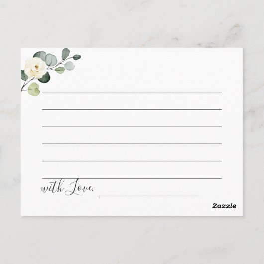 Eucalyptus Vrijgezellenfeest Datum nacht Ideale ka Briefkaart (Achterkant)