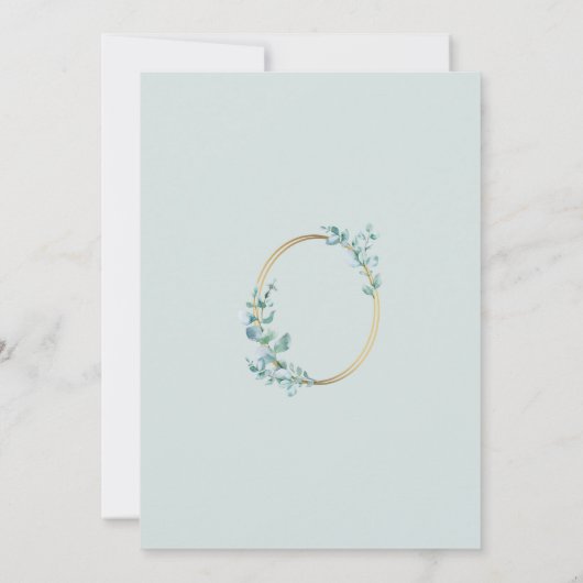 Eucalyptus Vrijgezellenfeest Eternity Gold Ring Ui Kaart (Achterkant)