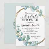 Eucalyptus Vrijgezellenfeest Eternity Gold Ring Ui Kaart (Voorkant / Achterkant)