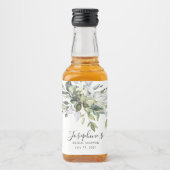 Eucalyptus Vrijgezellenfeest Favor Liquor Flesetik Likeurfles Etiket (Voorkant)