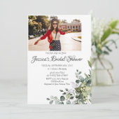 Eucalyptus Vrijgezellenfeest FOTO-uitnodiging Kaart (Staand voorkant)