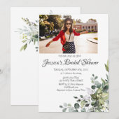 Eucalyptus Vrijgezellenfeest FOTO-uitnodiging Kaart (Voorkant / Achterkant)