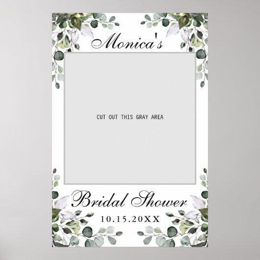 Eucalyptus Vrijgezellenfeest Fotoprop Poster (Voorkant)