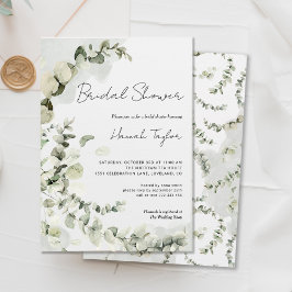 Eucalyptus Vrijgezellenfeest Greenery Invitation Kaart