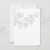 Eucalyptus Vrijgezellenfeest Greenery Invitation Notitiekaartje (Achterkant)