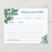 Eucalyptus Vrijgezellenfeest met ontvangstkaart Flyer (Voorkant)