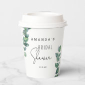 Eucalyptus - vrijgezellenfeest papieren bekers (Achterkant)