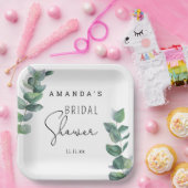 Eucalyptus - vrijgezellenfeest papieren bordje (Feest)