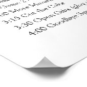 Eucalyptus 🌸 Vrijgezellenfeest reisschema Poster (Hoek)