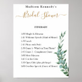 Eucalyptus 🌸 Vrijgezellenfeest reisschema Poster (Voorkant)