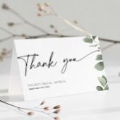 Eucalyptus Vrijgezellenfeest Sage Green Bedankkaart