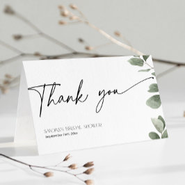 Eucalyptus Vrijgezellenfeest Sage Green Bedankkaart