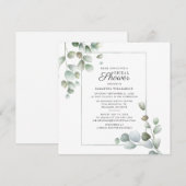 Eucalyptus Vrijgezellenfeest Script Greenerage Fol Kaart (Voorkant / Achterkant)