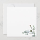 Eucalyptus Vrijgezellenfeest Script Greenerage Fol Kaart (Achterkant)