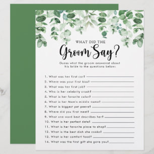 Eucalyptus Vrijgezellenfeest Wat heeft de Groom ge