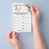 Eucalyptus Waar waren ze Vrijgezellenfeest Game Ka Flyer (Hand)