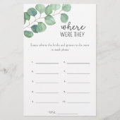 Eucalyptus - Waar waren ze vrijgezellenfeest spel (Voorkant)