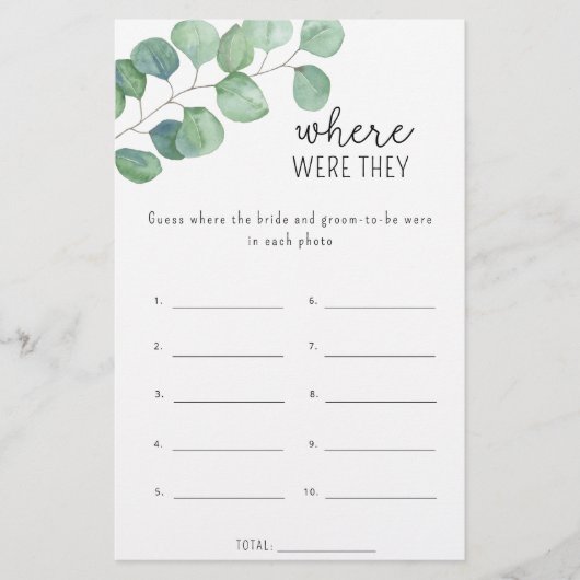 Eucalyptus - Waar waren ze vrijgezellenfeest spel (Voorkant)