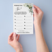 Eucalyptus Waar was haar Vrijgezellenfeest Game-ka Flyer (Hand)